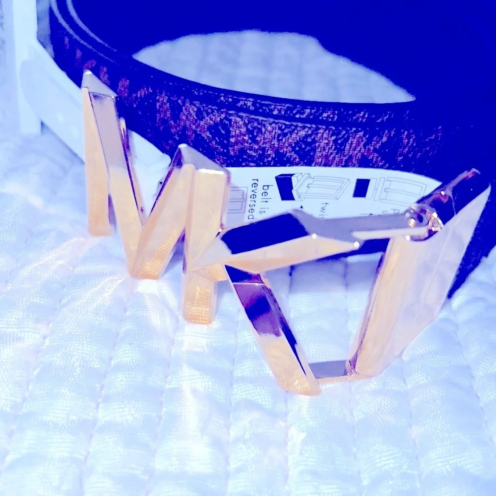 Michael Kors leather reversible waist belt size small